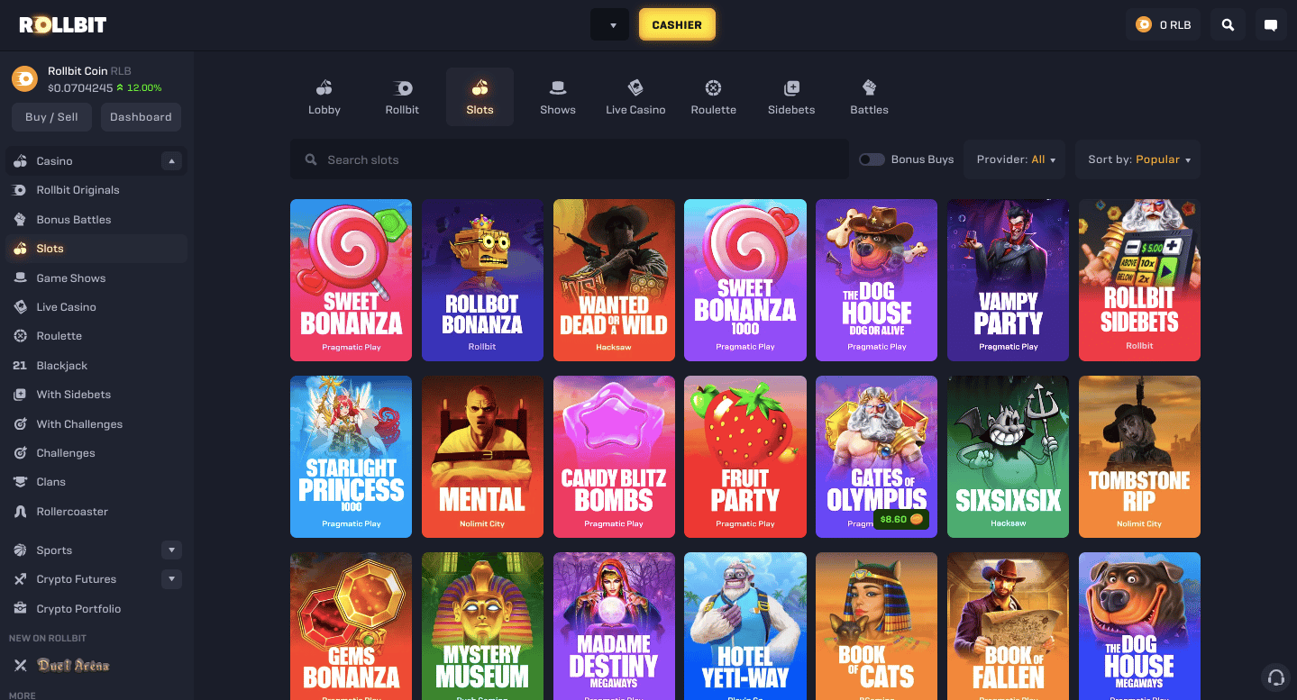 Rollbit Slots Review